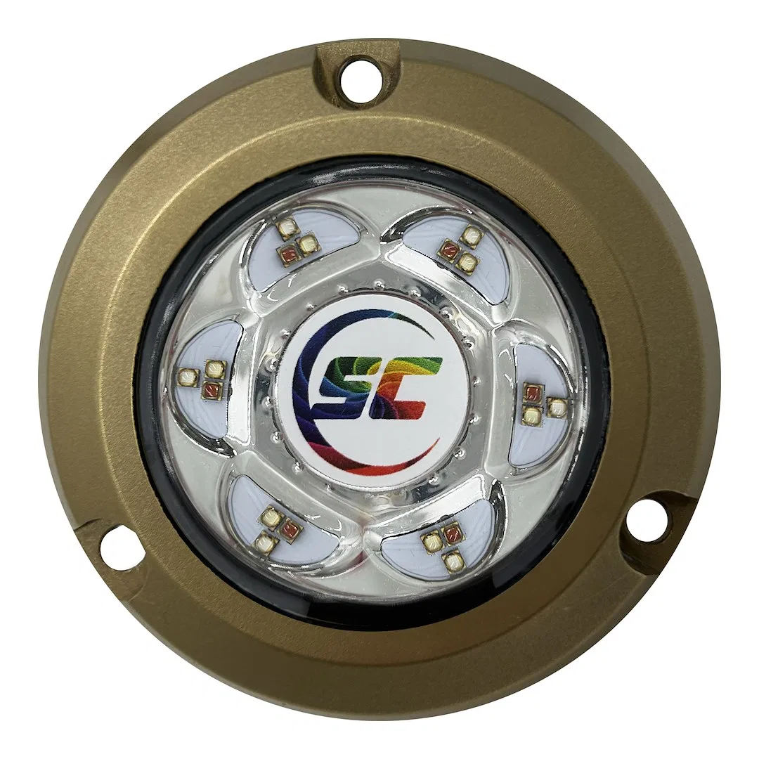 SC2-CC-BZSM – SHADOW-CASTE Boat Underwater Light, RGBW LED 3 Inch Diameter 2 Amp Draw At 12 Volts 24 Watts 3000 Lumen...